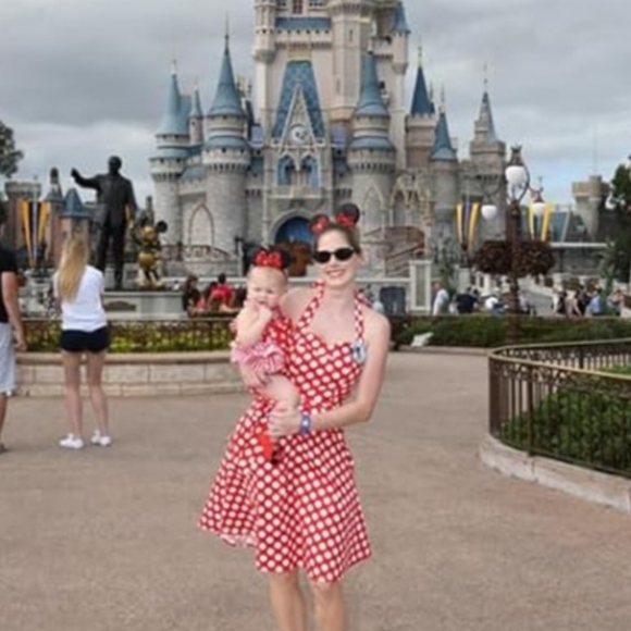 Polka Dot Dress Red Size XL - Picture 7 of 9